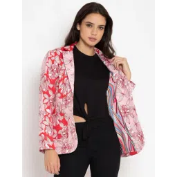 SHAYE Pink Full Sleeves Blazer-picture-24