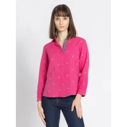 SHAYE Pink Printed Shirt-picture-25