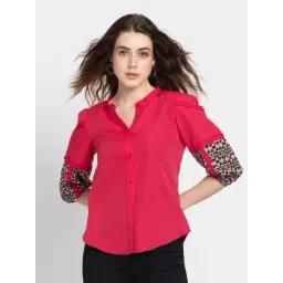 SHAYE Pink Regular Fit Shirt-picture-46