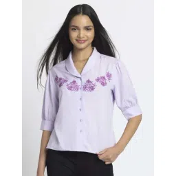 SHAYE Purple Casual Shirt-picture-15
