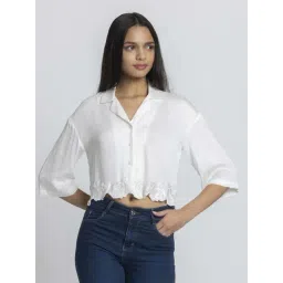 SHAYE White Casual Shirt-picture-19