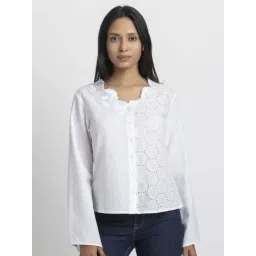 SHAYE White Casual Shirt-picture-13