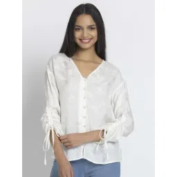 SHAYE White Casual Shirt-picture-15