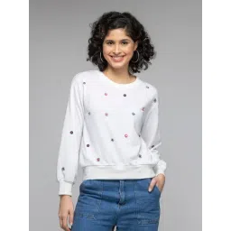 SHAYE White Embroidered Pullover-picture-42