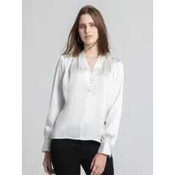 SHAYE White Regular Fit Top-picture-45