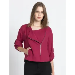 SHAYE Wine Regular Fit Top-picture-41