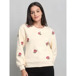 SHAYE Women Floral Embroidered Sweatshirt-picture-28