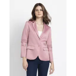 shaye Women Solid Single Breasted Casual Blazer-picture-34