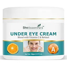 She Essentials Hydrating Natural Under Eye Cream for Dark Circles, for Women & Men, 50 gm-picture-34