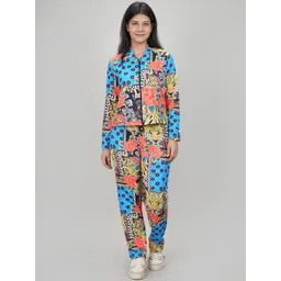 She N She Women Floral Motifs and Animal Printed Night suit-picture-26