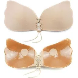 shedoes Invisible Strapless Backless Adhesive Silicone Gel Stick-On Sticky Bra for Women s Invisible Push up Design Bra-picture-29