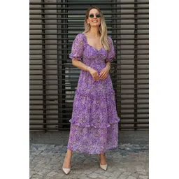 sheetal associates Women Maxi Purple Full Length Dress-picture-13