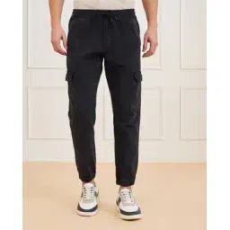 Shein Ankle Length Acid Wash Cargo Style Jeans-picture-45