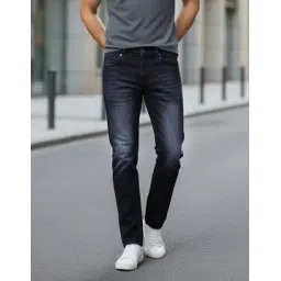 Shein Ankle Length Fly With Button Closure Mid Wash Jeans-picture-49