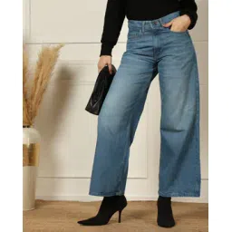 Shein Ankle Length Fly With Button Closure Mid Wash Jeans-picture-13