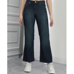 Shein Ankle Length Fly With Button Closure Mid Wash Jeans-picture-15