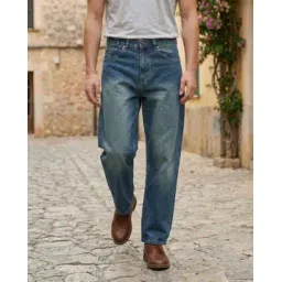 Shein Ankle Length Fly With Button Closure Mid Wash Jeans-picture-23