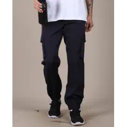 Shein Ankle Length Jogger With Buttoned Mock Flap Pockets-picture-52