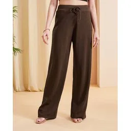 Shein Elasticated Drawstring Waist Textured Pyjamas-picture-20