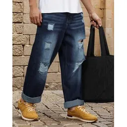 Shein Full Length Distressed Mid Wash Jeans-picture-47