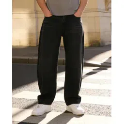 Shein Full Length Fly With Button Closure Mid Wash Jeans-picture-48