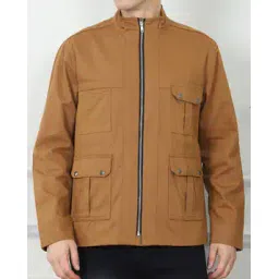 Shein High Neck Panelled Trucker Jacket with Pockets-picture-17