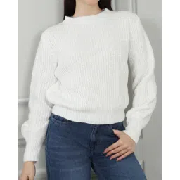 Shein Medium Length Full Sleeves Textured Pullover-picture-51