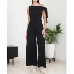 Shein Party Shoulder Tie-Knot Cinched Waist Wide Leg Jumpsuit-picture-14
