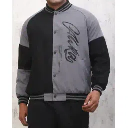 Shein Raglan Sleeve Typographic Print Varsity Jacket-picture-52