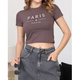 Shein Short Sleeve Typographic Chest Print Crew Tshirt-picture-44