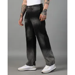 Shein Street Full Length Ombre-Dyed Straight Jeans image 2