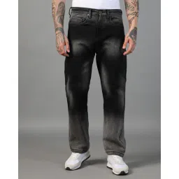 Shein Street Full Length Ombre-Dyed Straight Jeans image 4