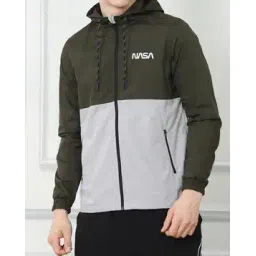 Shein Typographic Placement Print Colour-Block Hooded Jacket-picture-12