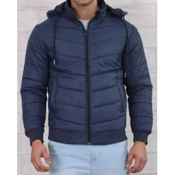 Shein Zipper High Neck Detachable Hood Puffer Jackets-picture-17