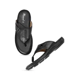 SHENCES Men Leather Comfort Sandals-picture-15