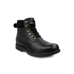Shences Men's Black Biker Boots-picture-34