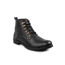 Shences Men's Black Biker Boots-picture-35