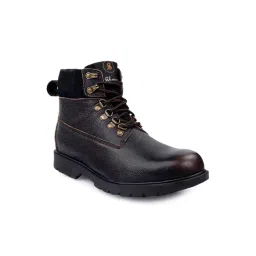 Shences Men's Brown Biker Boots-picture-16