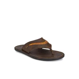 Shences Men's Brown Thong Sandals-picture-15