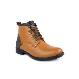 Shences Men's Tan Biker Boots-picture-37