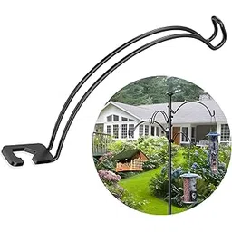 Shepherds Hook Add On Arm, Shepherds Hook Arm, Add On Arm for Shepherd Hook, Shepherds Hook Arm Can Doubles Hanging Space, Fits on Shepherds Hook or Standard Pole Between 0.4 in to 0.79 in Diameter-picture-17