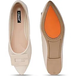 sherrif Ballerinas Ballet Flats for Women | Stylish & Comfortable Flat Bellies | Soft Sole | Slip-On Design | Perfect for Office, Casual-picture-31