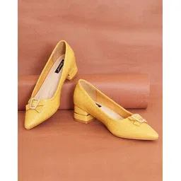 sherrif Women Basket-Weave Slip-On Pointed-Toe Pumps-picture-31