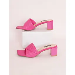Sherrif Shoes Textured Party Block Heels-picture-24