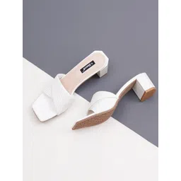 Sherrif Shoes Textured Party Block Heels-picture-28