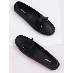 Sherrif Shoes Women Textured Driving Shoes-picture-41