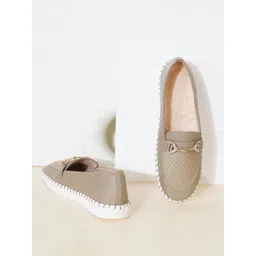 Sherrif Shoes Women Textured Round Toe Mules Flats-picture-17