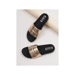 Sherrif Shoes Women's Gold Color Flip-flops-picture-16