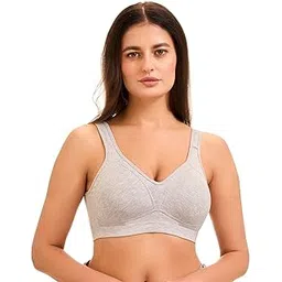 sherry Stretch Cotton Moulded Padded Non Wired Sports Bra in B Cup-picture-36