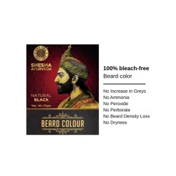 Shesha Ayurveda Beard Color For Men - Natural Black-image-8